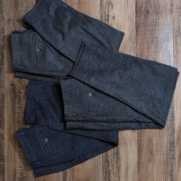 Kinloch Anderson Other - Kinloch Anderson Scotland Tweed Houndstooth Herringbone Dress Pants Lot of 3